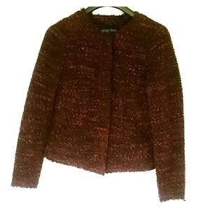 Etcerera Purple Snap-up Wool Sweater